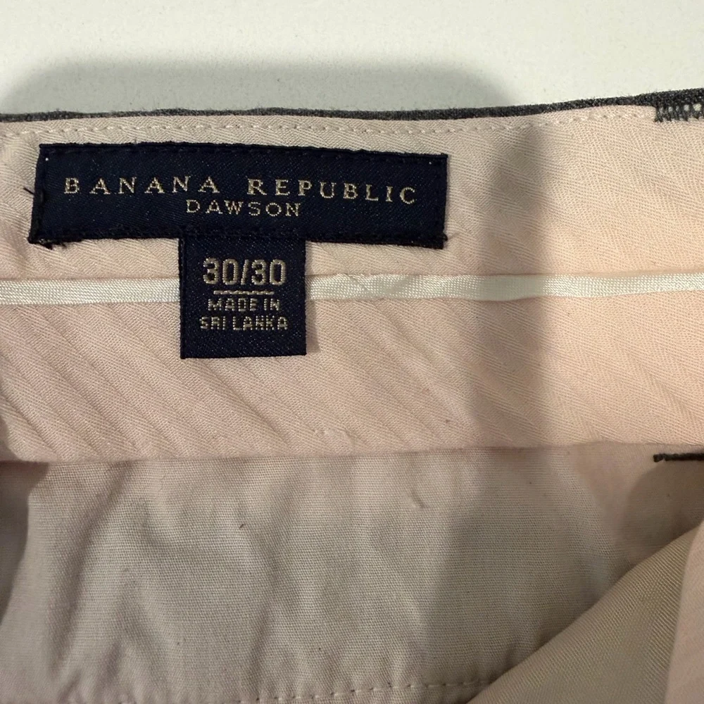 Banana Republic Gray Dawson Dress Pants 30x30